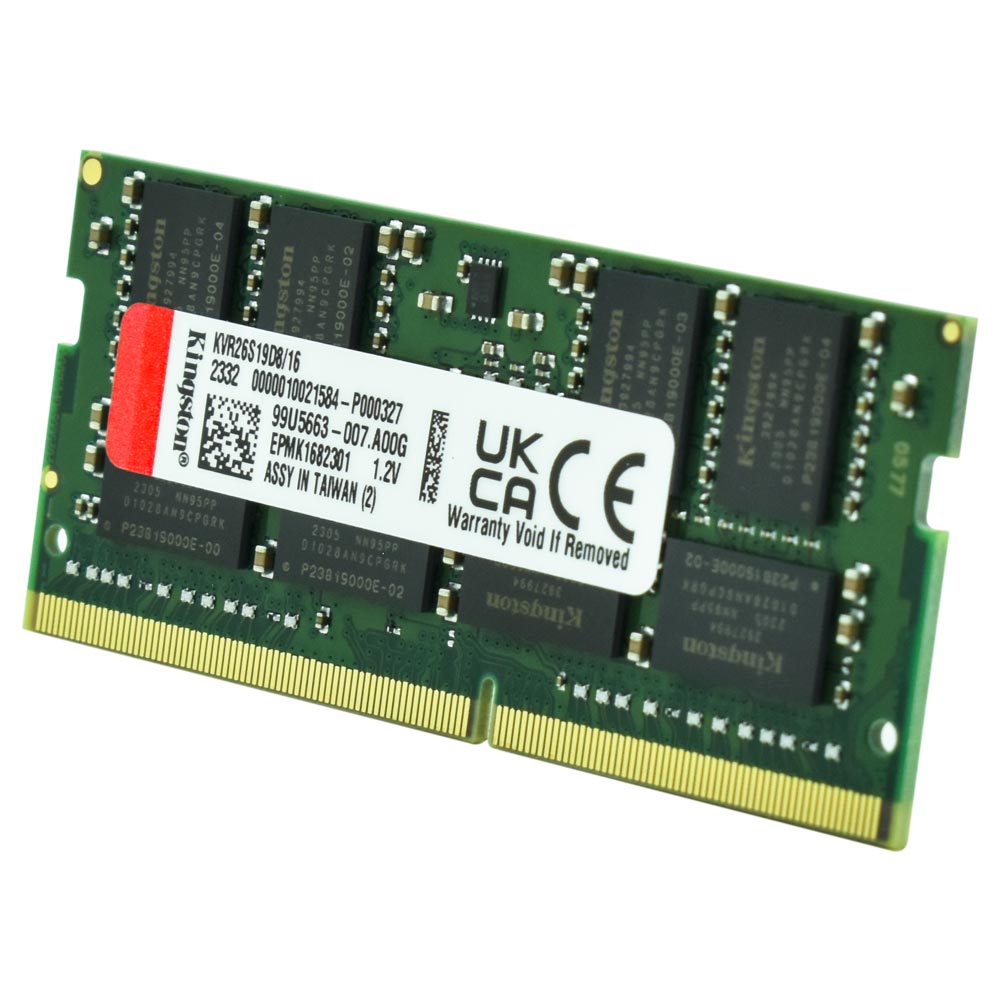 Memória RAM para Notebook Kingston DDR4 16GB 2666MHz - KVR26S19D8/16