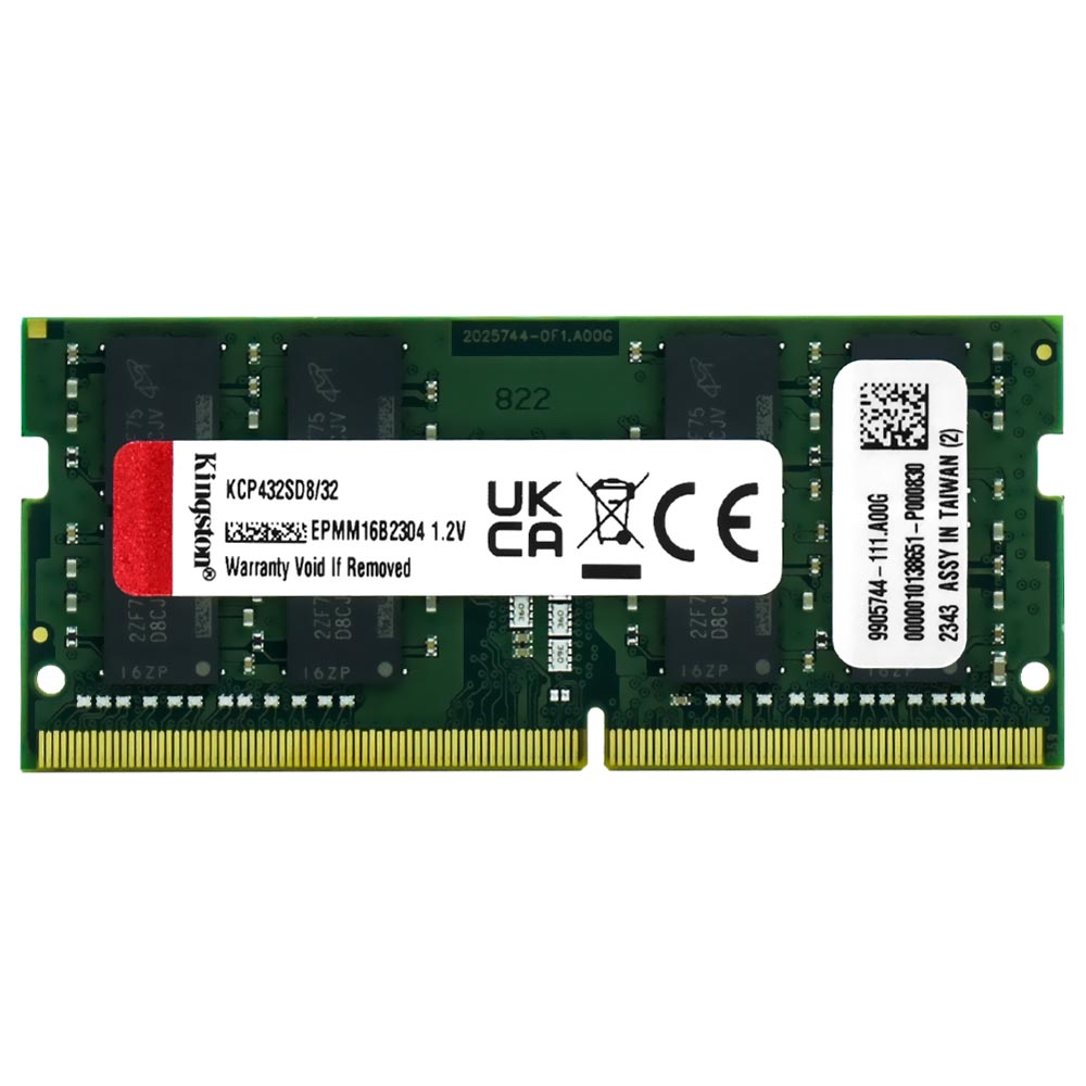 Memória RAM para Notebook Kingston DDR4 32GB 3200MHz - KCP432SD8/32