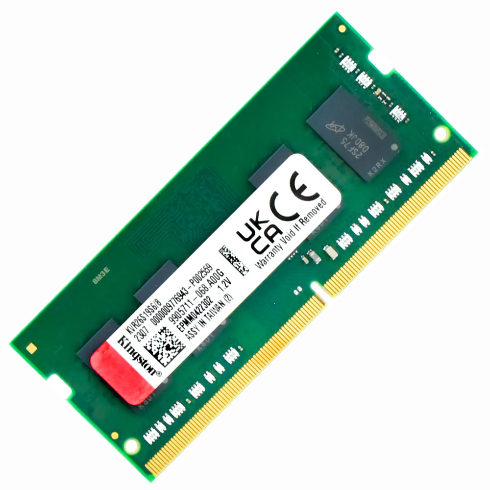 Memória RAM para Notebook Kingston DDR4 8GB 2666MHz - KVR26S19S6/8