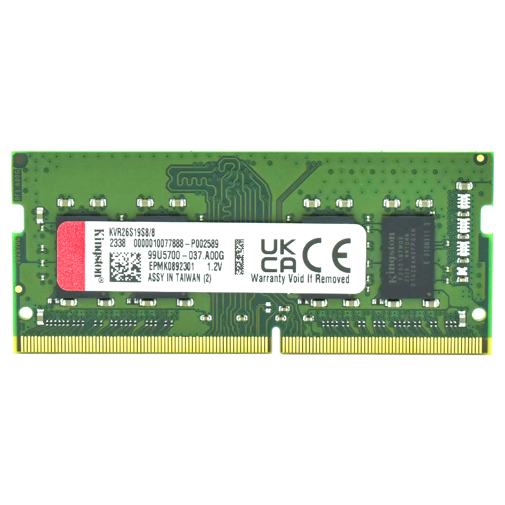 Memória RAM para Notebook Kingston DDR4 8GB 2666MHz - KVR26S19S8/8