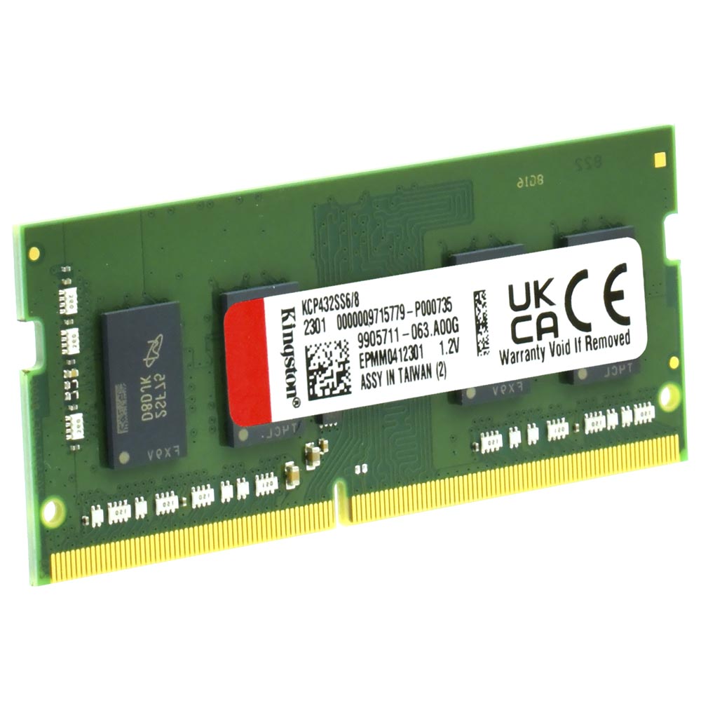 Memória RAM para Notebook Kingston DDR4 8GB 3200MHz - KCP432SS6/8