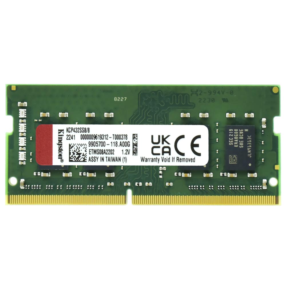 Memória RAM para Notebook Kingston DDR4 8GB 3200MHz - KCP432SS8/8