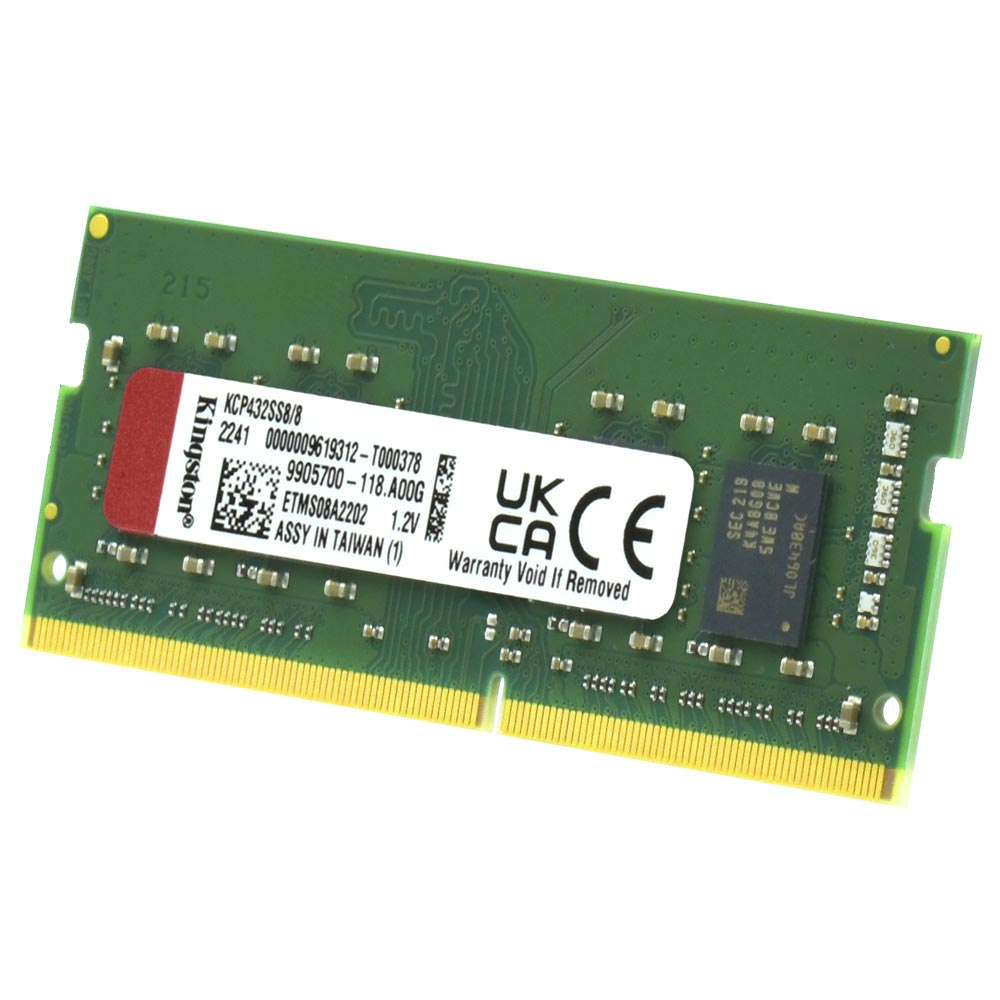 Memória RAM para Notebook Kingston DDR4 8GB 3200MHz - KCP432SS8/8