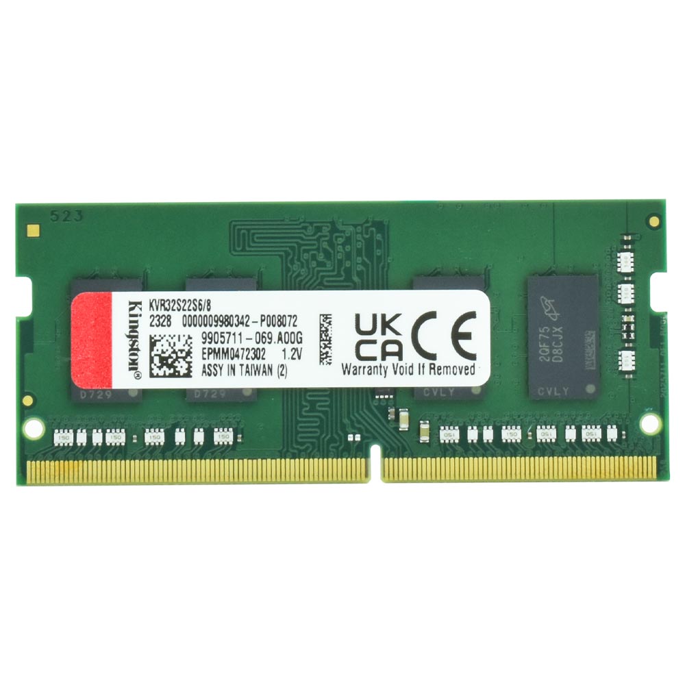 Memória RAM para Notebook Kingston DDR4 8GB 3200MHz - KVR32S22S6/8