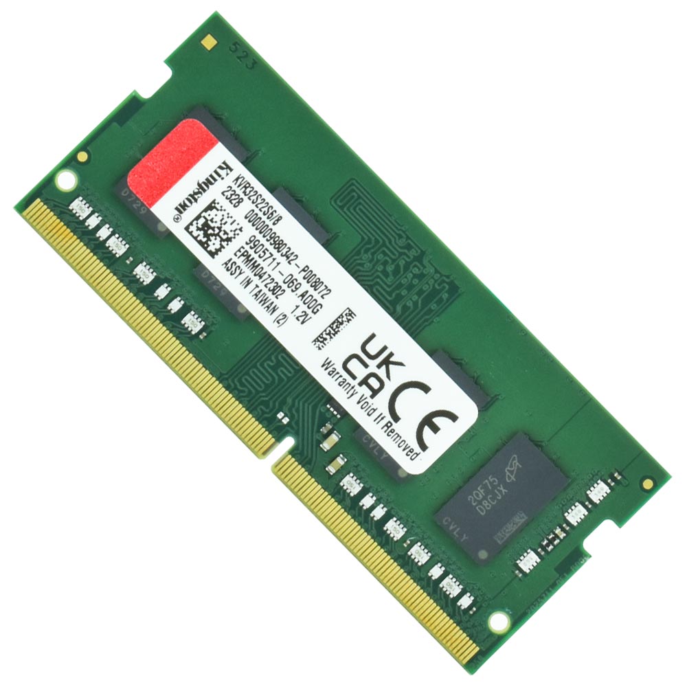 Memória RAM para Notebook Kingston DDR4 8GB 3200MHz - KVR32S22S6/8