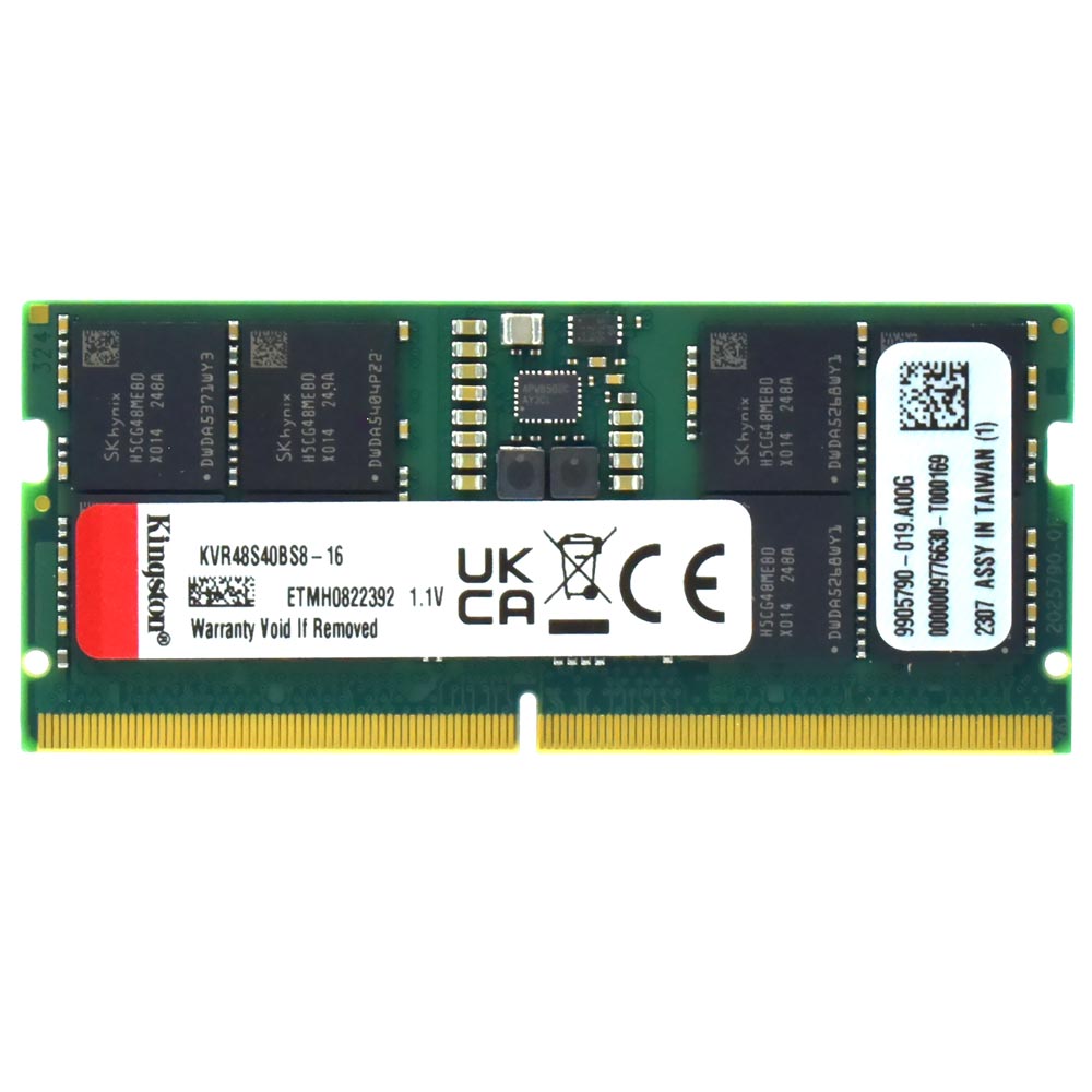 Memória RAM para Notebook Kingston DDR5 16GB 4800MHz - KVR48S40BS8-16