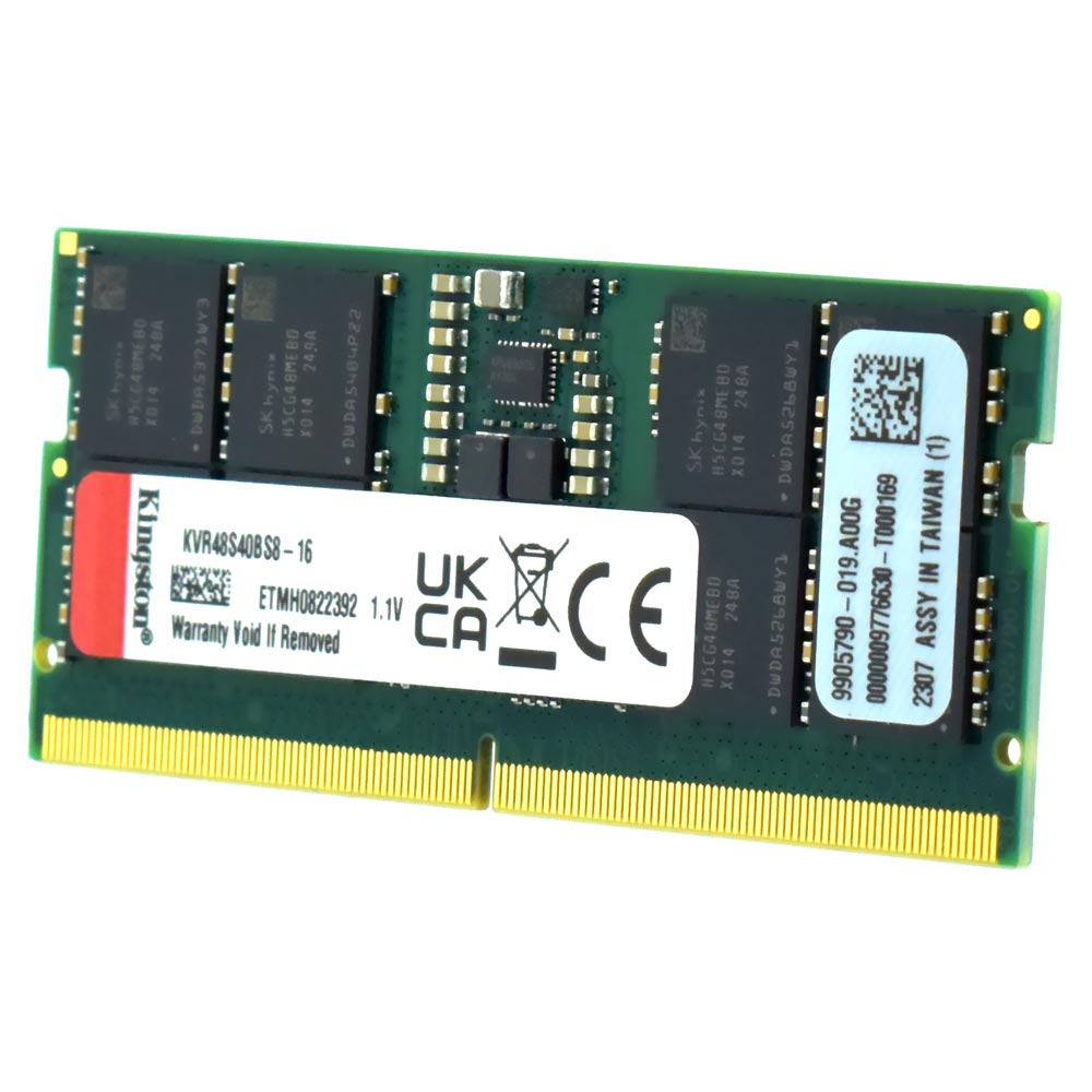 Memória RAM para Notebook Kingston DDR5 16GB 4800MHz - KVR48S40BS8-16