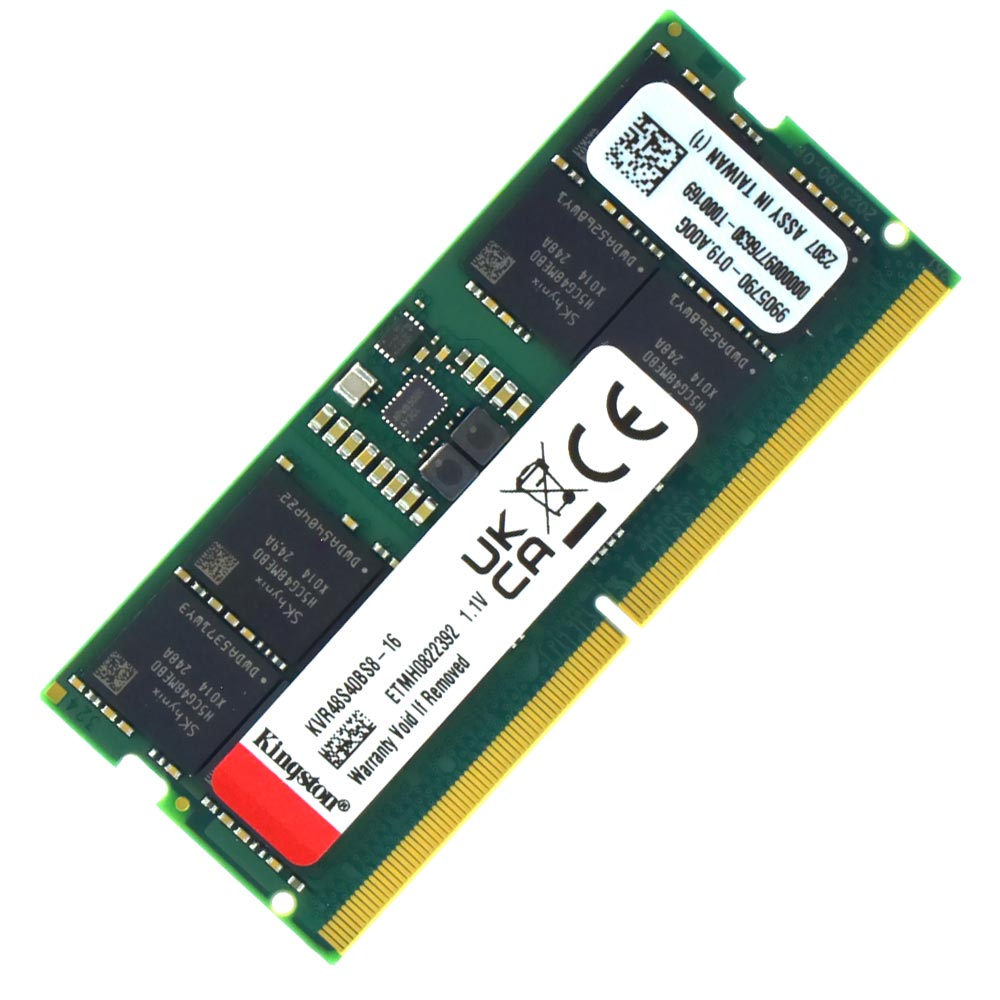 Memória RAM para Notebook Kingston DDR5 16GB 4800MHz - KVR48S40BS8-16