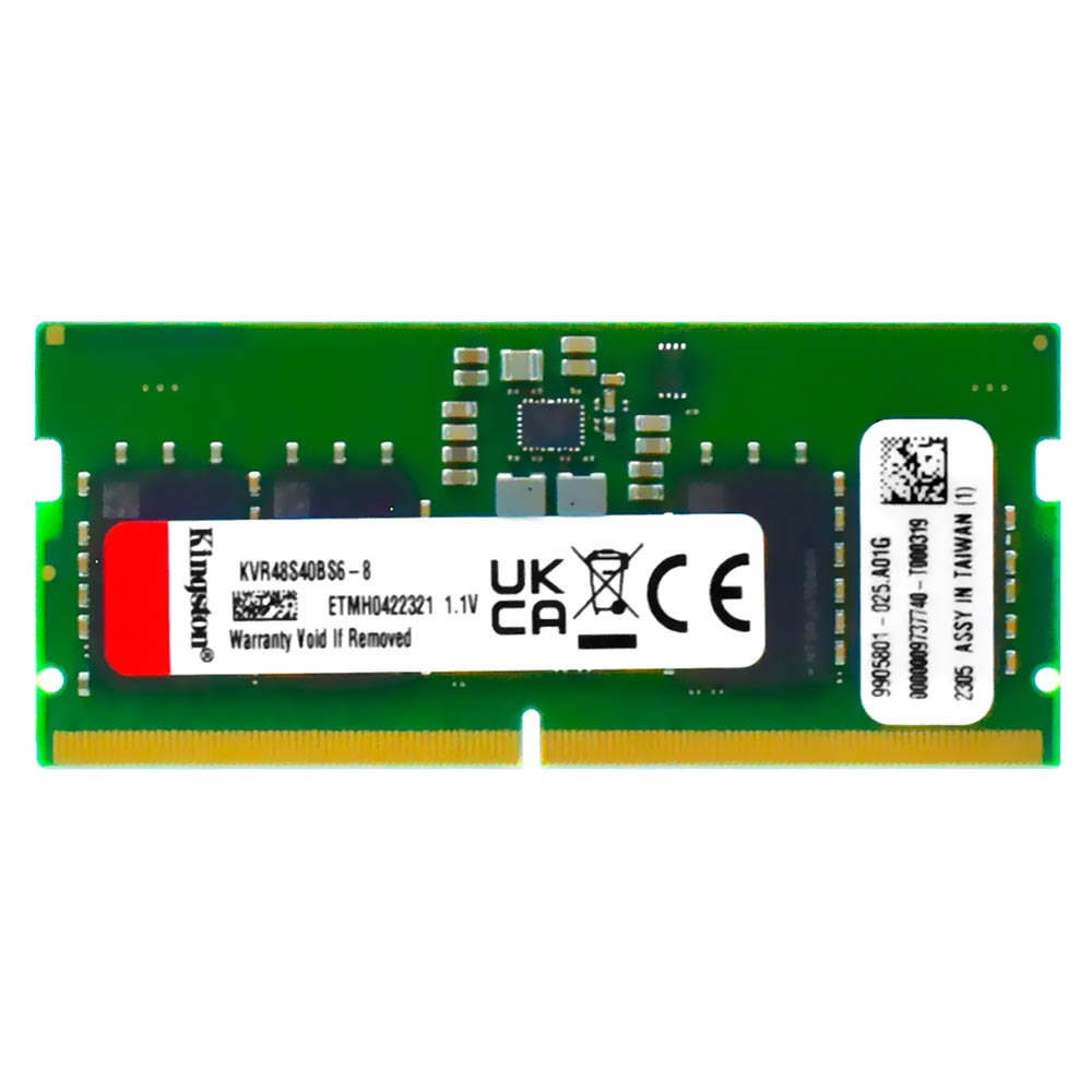 Memória RAM para Notebook Kingston DDR5 8GB 4800MHz - KVR48S40BS6-8