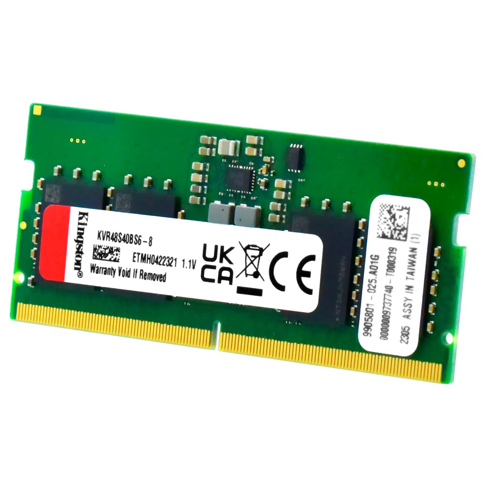 Memória RAM para Notebook Kingston DDR5 8GB 4800MHz - KVR48S40BS6-8