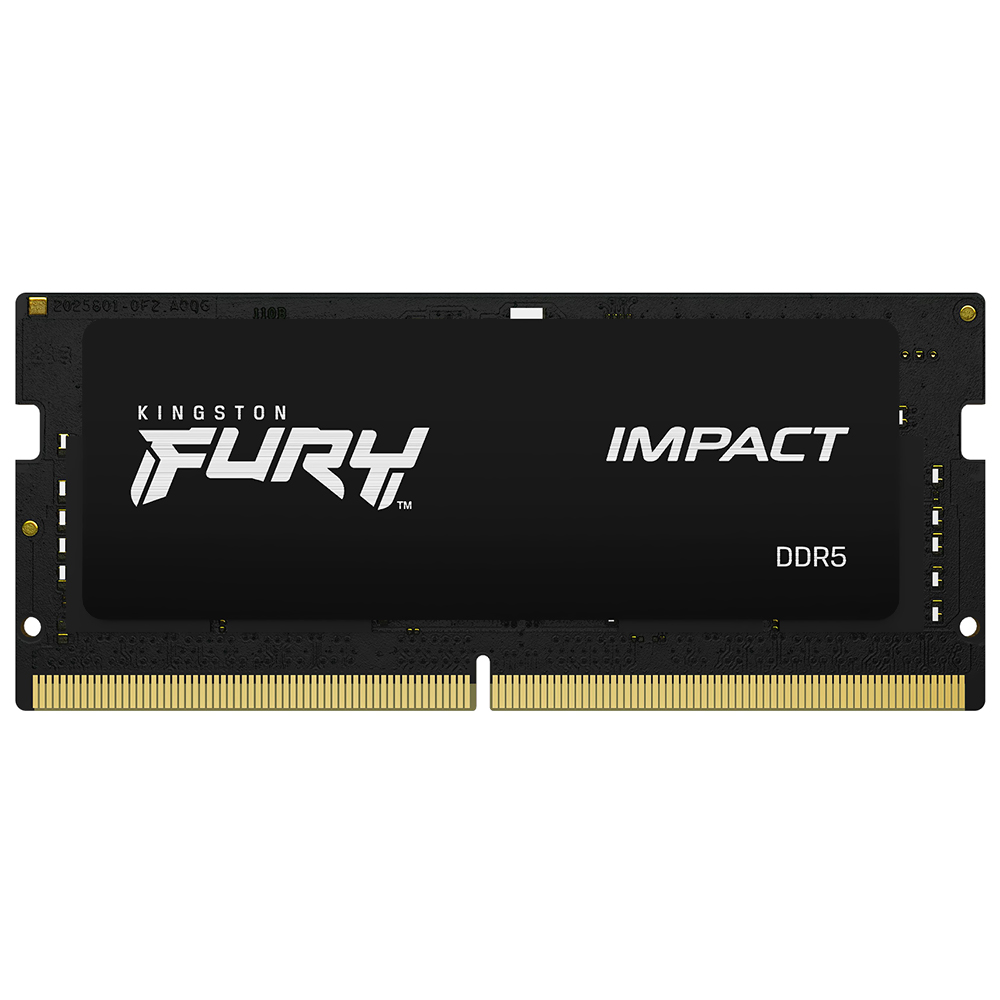 Memória RAM para Notebook Kingston Fury Impact DDR5 16GB 6400MHz - Preto (KF564S38IB-16)