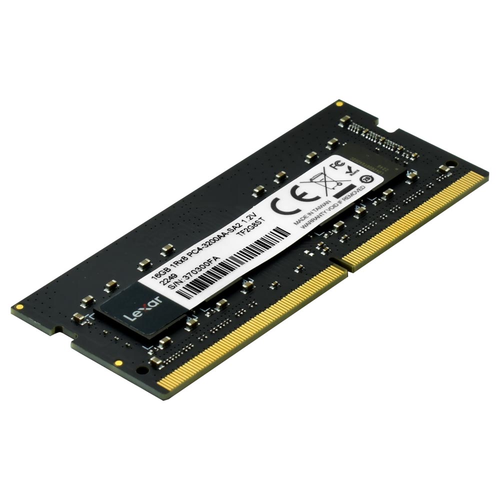 Memória RAM para Notebook Lexar DDR4 16GB 3200MHz - LD4AS016G-B3200USST