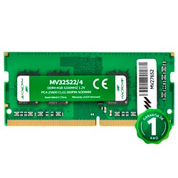 Memória RAM para Notebook Macrovip DDR4 4GB 3200MHz - MV32S22/4
