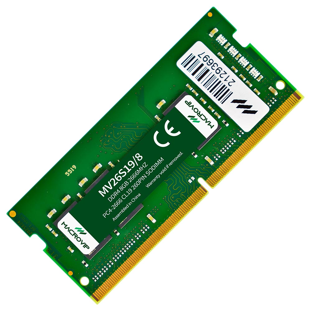 Memória RAM para Notebook Macrovip DDR4 8GB 2666MHz - MV26S19/8 