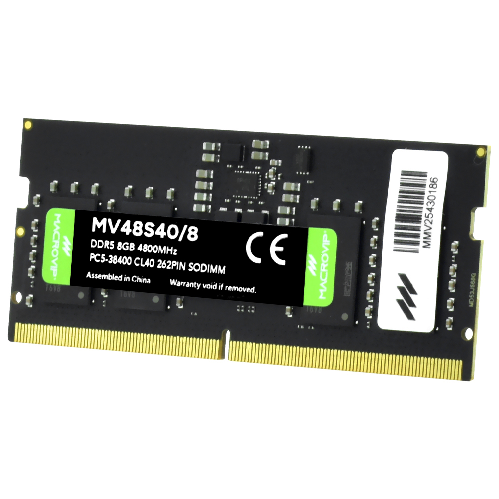 Memória RAM para Notebook Macrovip DDR5 8GB 4800MHz - MV48S40/8