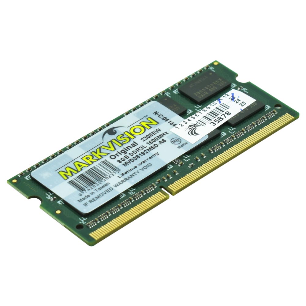 Memória RAM para Notebook Markvision DDR3L 8GB 1600MHz - MVD38192MSD-A6