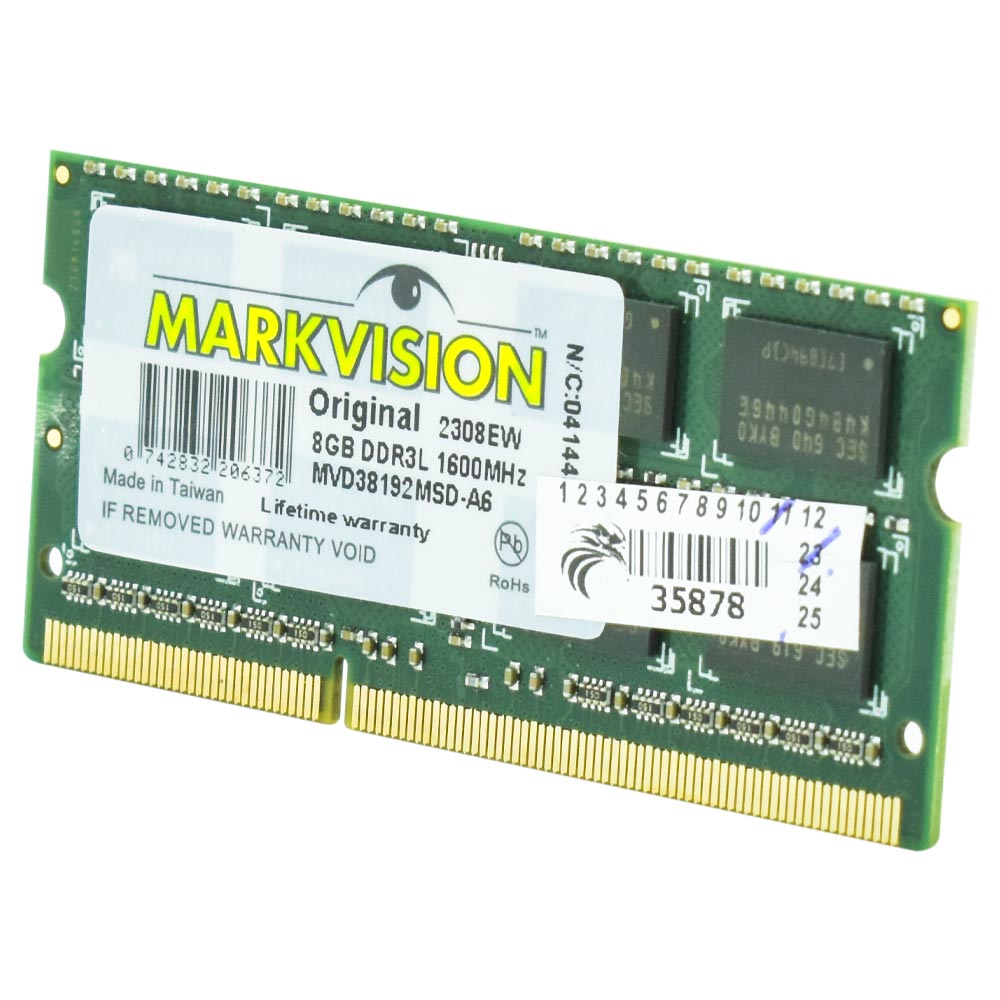 Memória RAM para Notebook Markvision DDR3L 8GB 1600MHz - MVD38192MSD-A6