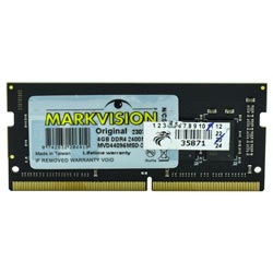 Memória RAM para Notebook Markvision DDR4 4GB 2400MHz - MVD44096MSD-24