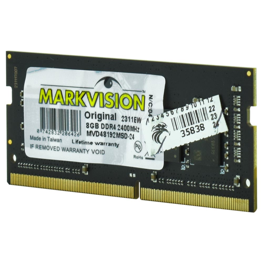 Memória RAM para Notebook Markvision DDR4 8GB 2400MHz - MVD48192MSD-24