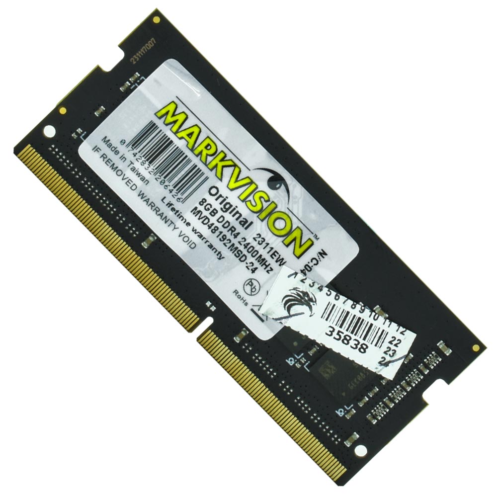 Memória RAM para Notebook Markvision DDR4 8GB 2400MHz - MVD48192MSD-24