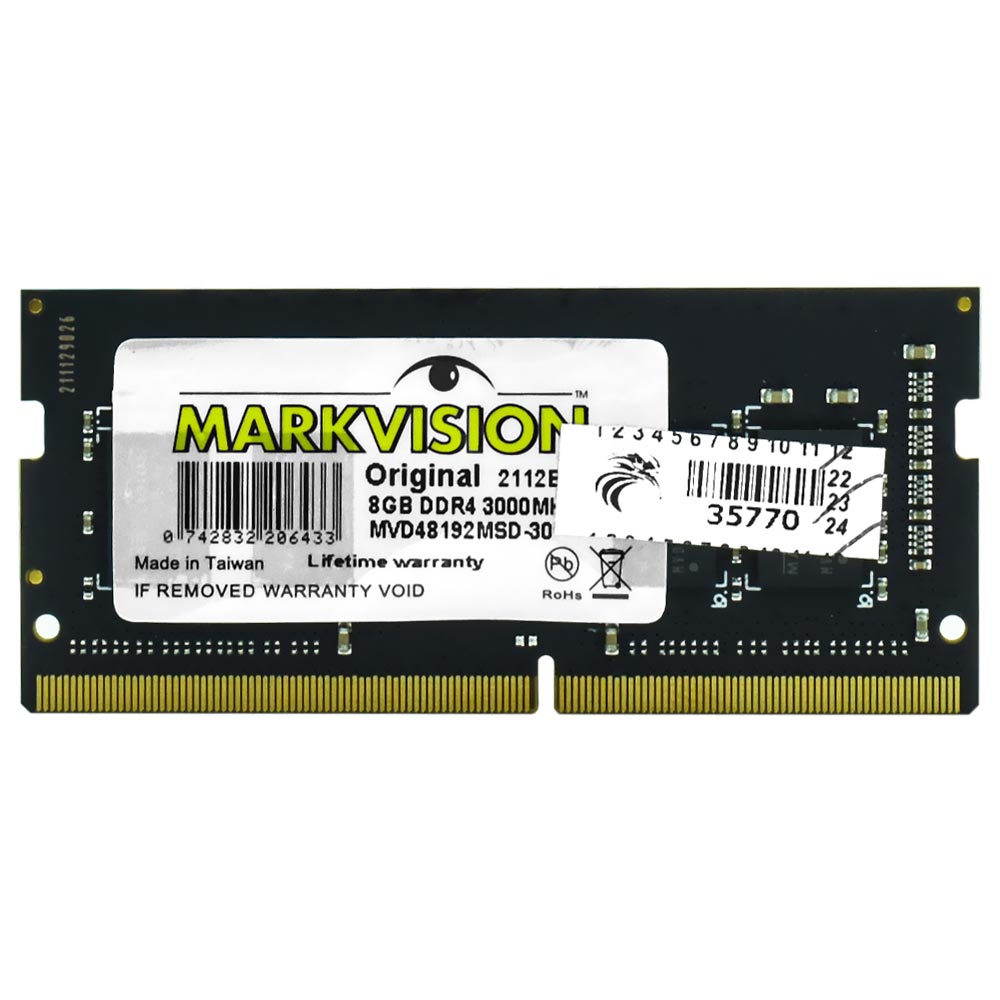 Memória RAM para Notebook Markvision DDR4 8GB 3000MHz - MVD48192MSD-30