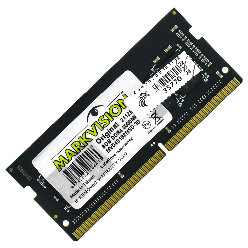 Memória RAM para Notebook Markvision DDR4 8GB 3000MHz - MVD48192MSD-30