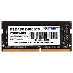 Memória RAM para Notebook Patriot DDR4 8GB 2400MHz - PSD48G240081S