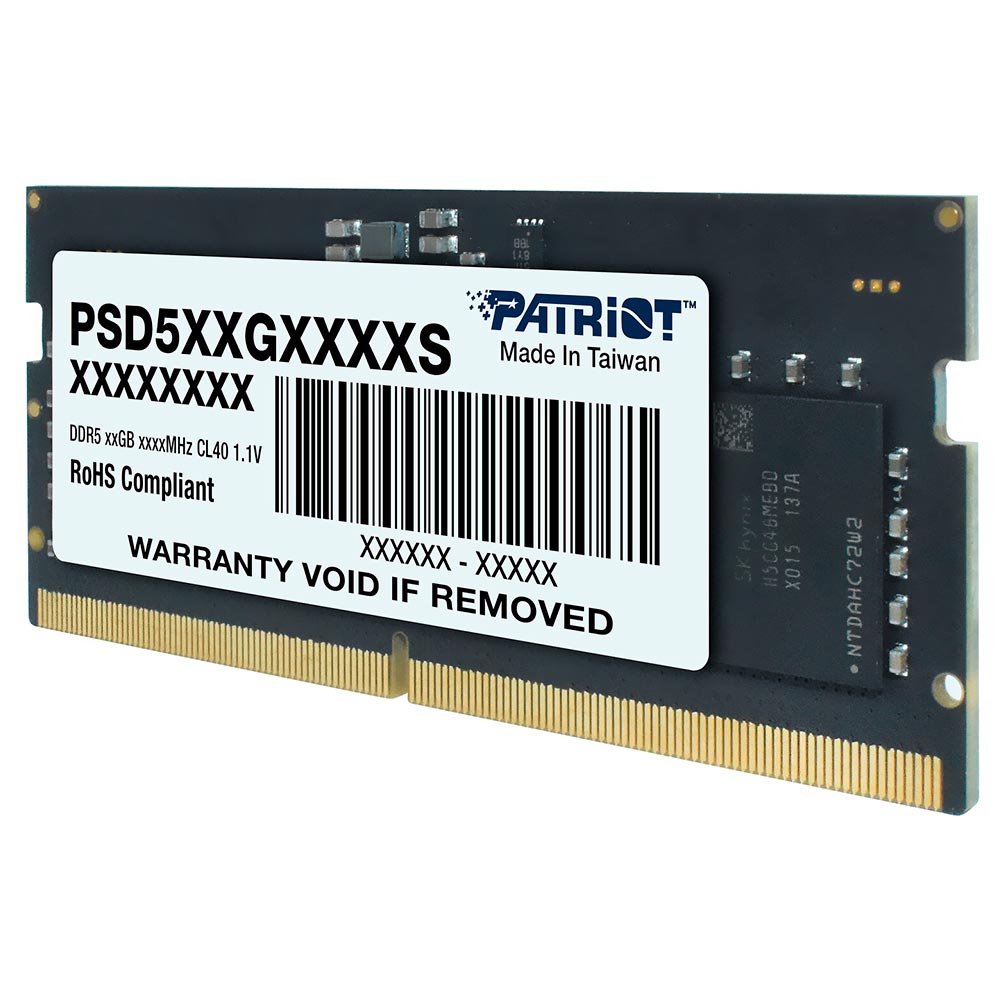Memória RAM para Notebook Patriot Signature Line DDR5 8GB 4800MHz - PSD58G480041S