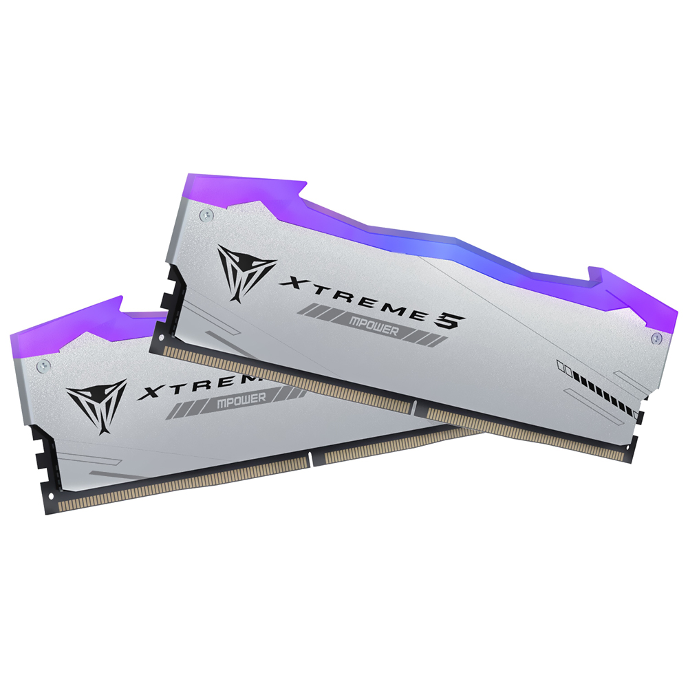 MEM DDR5 48GB 8000MHZ PATRIOT (2X24GB) VIPER XTREME 5 MPOWER RGB PRATA - PVXR548G80C38KM