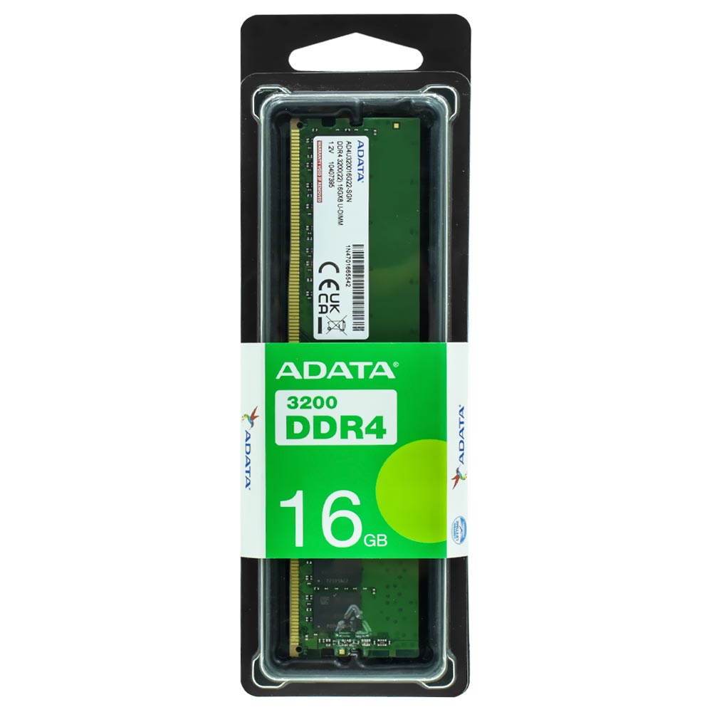 Memória RAM ADATA DDR4 16GB 3200MHz - AD4U320016G22-SGN