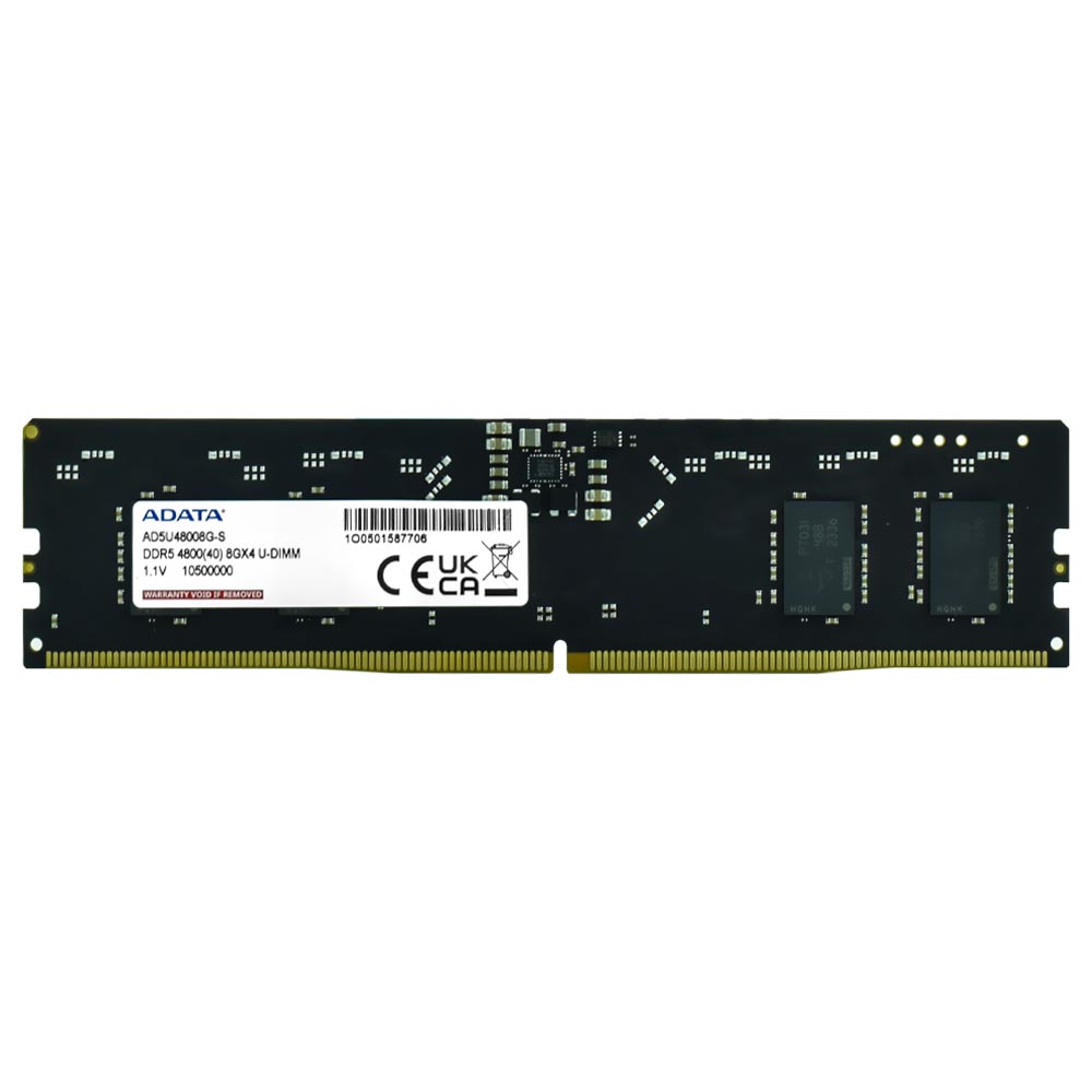 Memória RAM ADATA DDR5 8GB 4800MHz - AD5U48008G-S