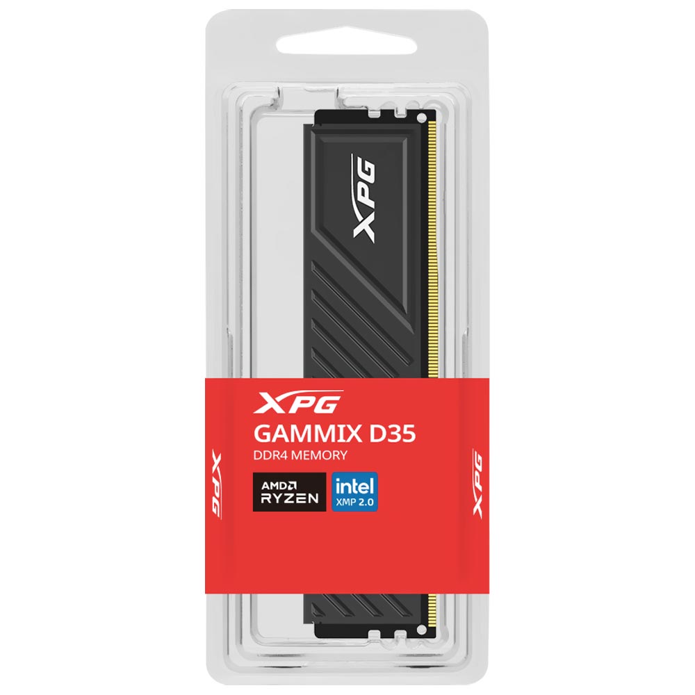 Memória RAM ADATA XPG Gammix D35 DDR4 8GB 3200MHz - Preto (AX4U32008G16A-SBKD35)