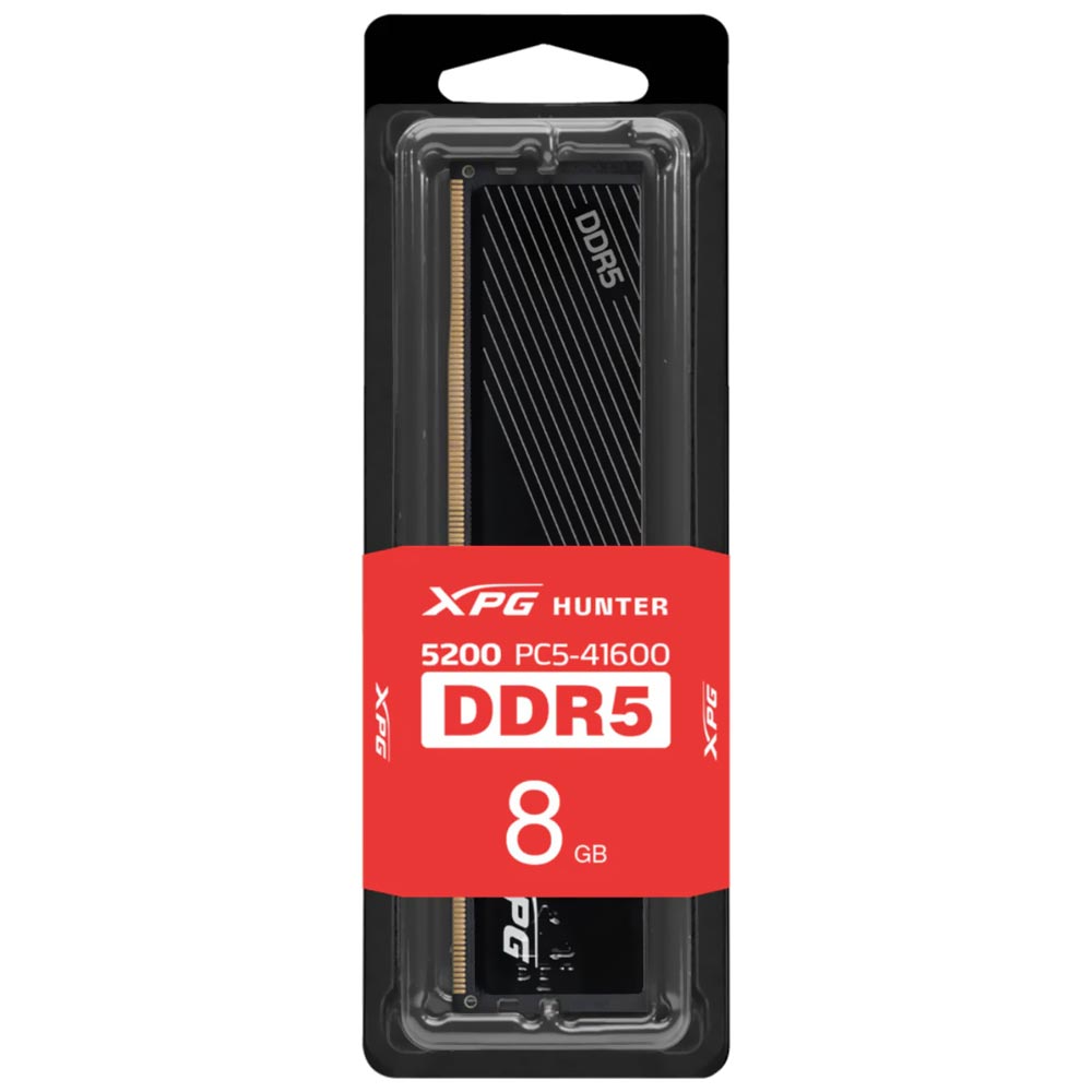 Memória RAM ADATA XPG Hunter DDR5 8GB 5200MHz - Preto (AX5U5200C388G-SHTBK)