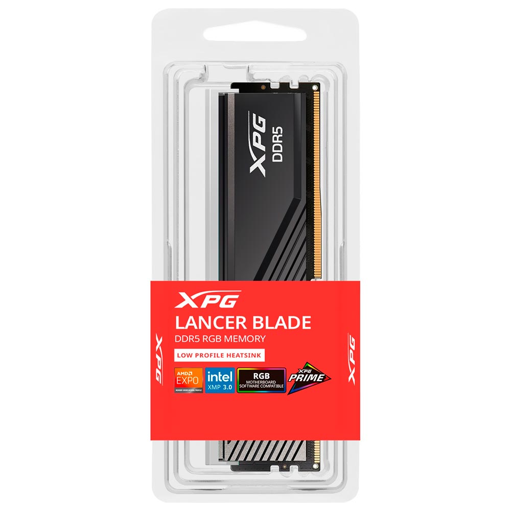 Memória RAM ADATA XPG Lancer Blade DDR5 16GB 6400MHz RGB - Preto (AX5U6400C3216G-SLABRBK)