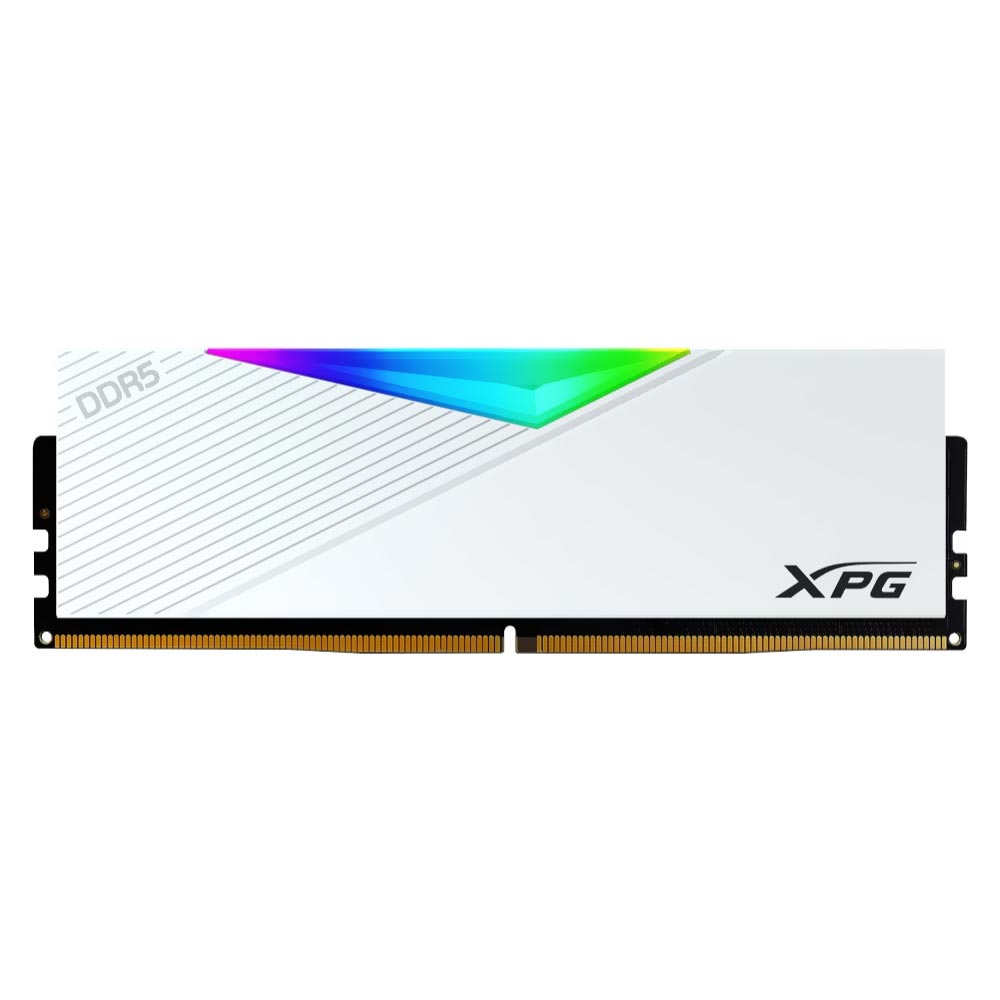 Memória RAM ADATA XPG Lancer DDR5 16GB 5200MHz RGB - Branco (AX5U5200C3816G-CLARWH)