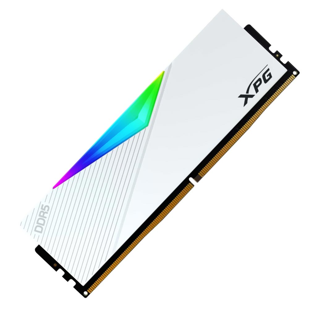 Memória RAM ADATA XPG Lancer DDR5 16GB 5200MHz RGB - Branco (AX5U5200C3816G-CLARWH)