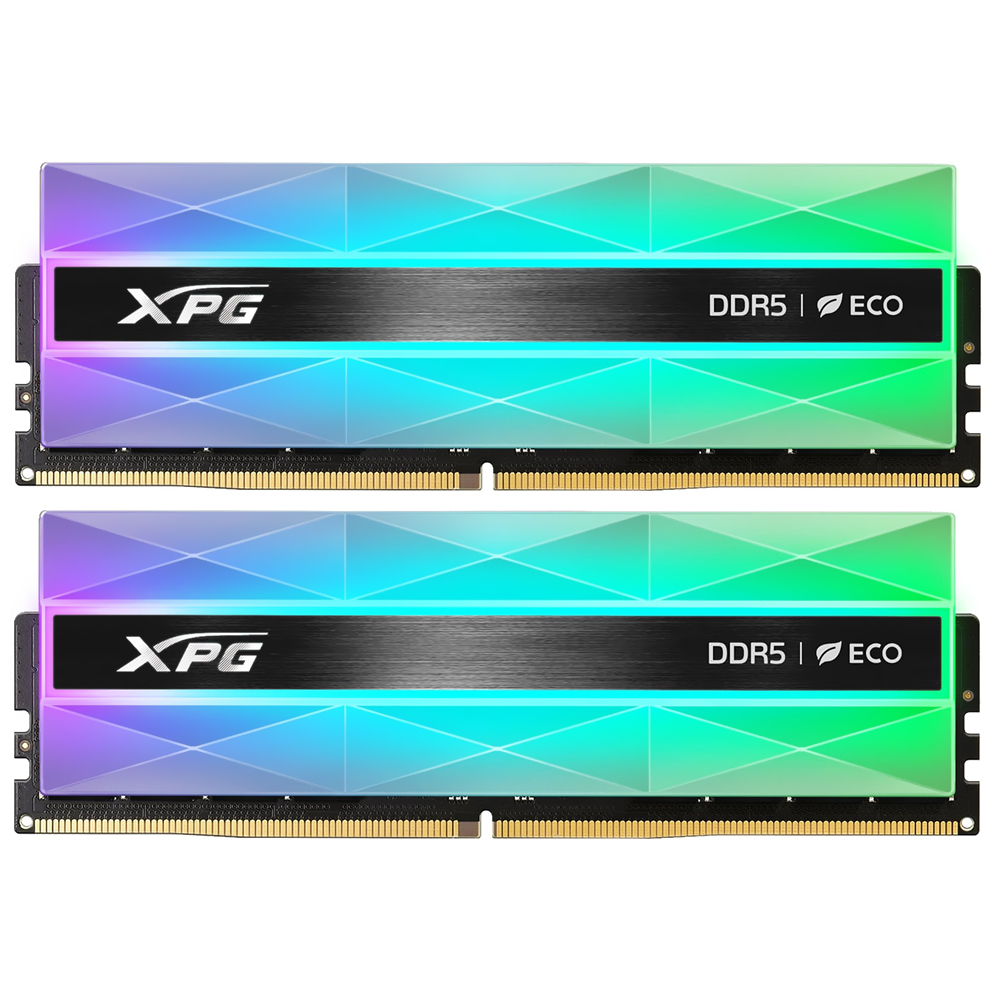 Memória RAM ADATA XPG Lancer Neon DDR5 32GB (2x16GB) 7200MHz RGB - Preto / Cinza (AX5U7200C3416G-DCLANRSG)