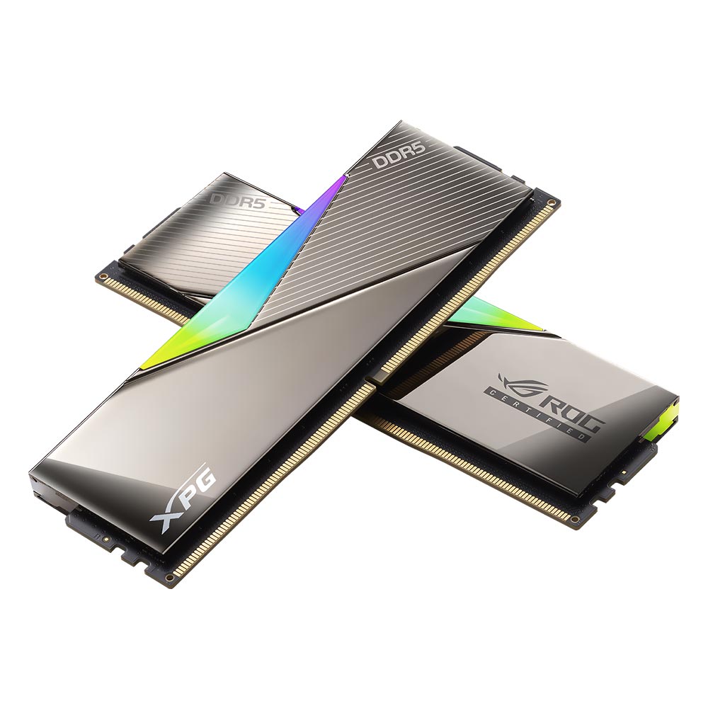 Memória RAM ADATA XPG Lancer RGB ROG Certified DDR5 32GB (2x16GB) 6600MHz - AX5U6600C3216G-DCLARROG