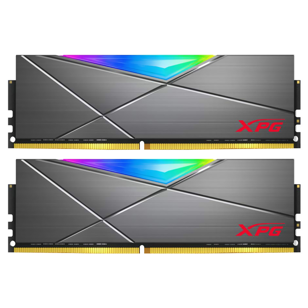 Memória RAM ADATA XPG Spectrix D50 DDR4 16GB (2x8GB) 3200MHz RGB - Cinza (AX4U32008G16A-DT50)