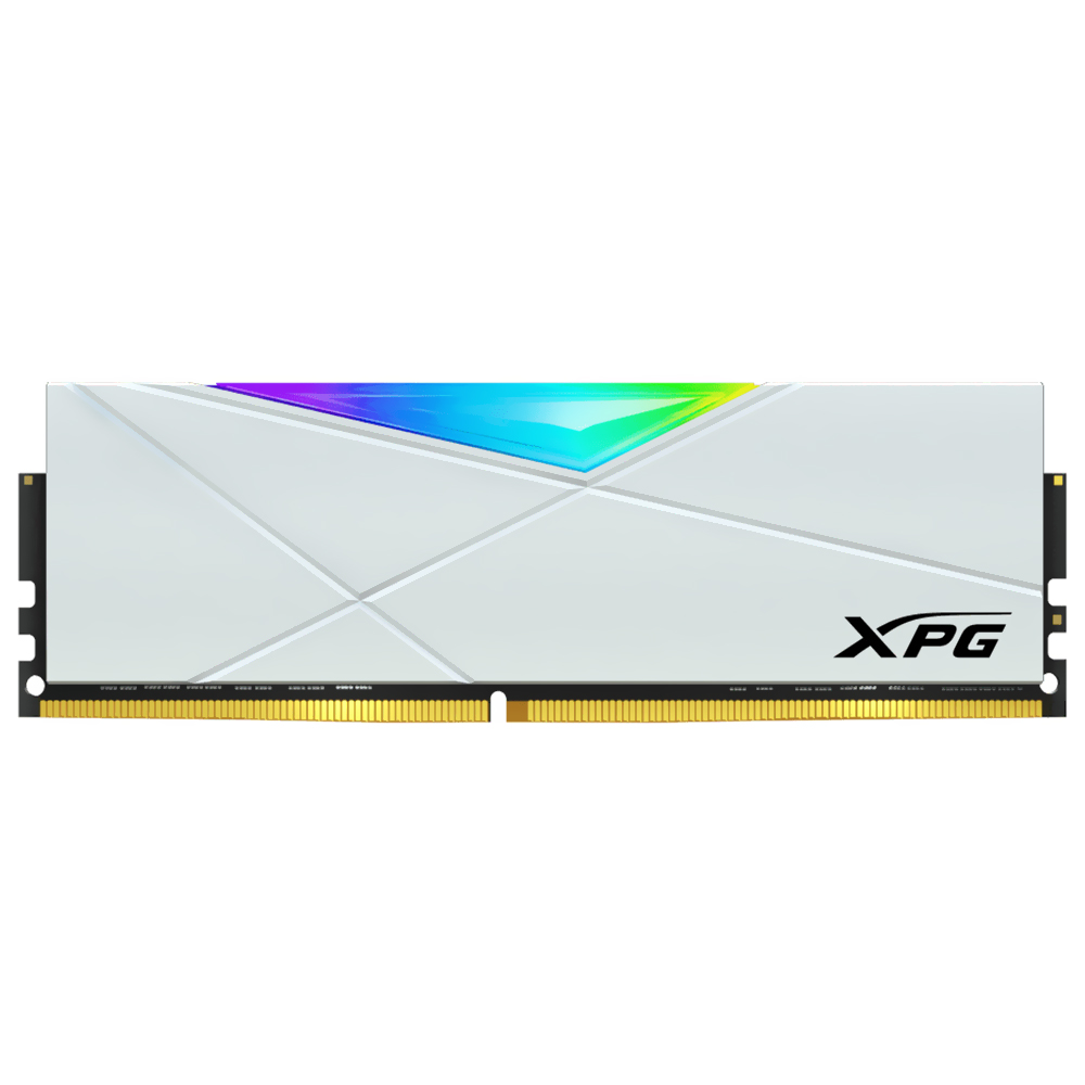 Memória RAM ADATA XPG Spectrix D50 DDR4 16GB 3200MHz RGB - Branco (AX4U320016G16A-SW50)