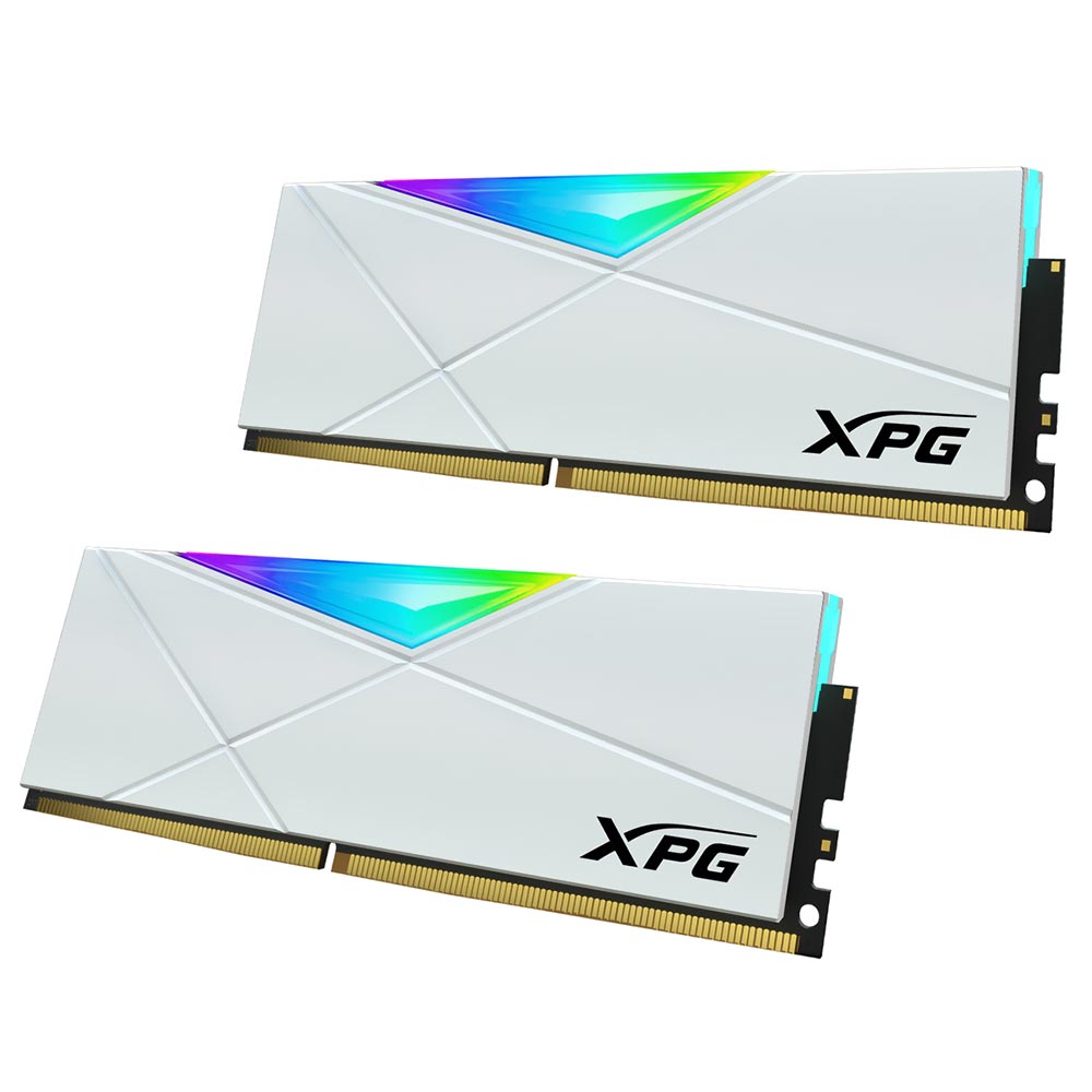 Memória RAM ADATA XPG Spectrix D50 DDR4 32GB (2x16GB) 3200MHz RGB - Branco (AX4U320016G16A-DW50) 