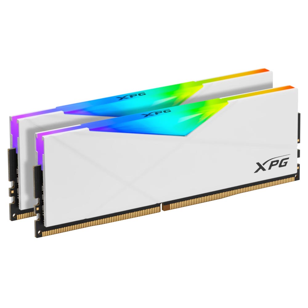 Memória RAM ADATA XPG Spectrix D50 DDR4 32GB (2x16GB) 3200MHz RGB - Branco (AX4U320016G16A-DW50) 