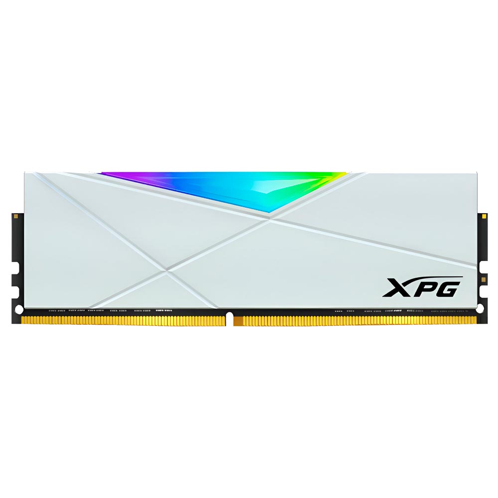 Memória RAM ADATA XPG Spectrix D50 DDR4 8GB 3200MHz RGB - Branco (AX4U32008G16A-SW50) 