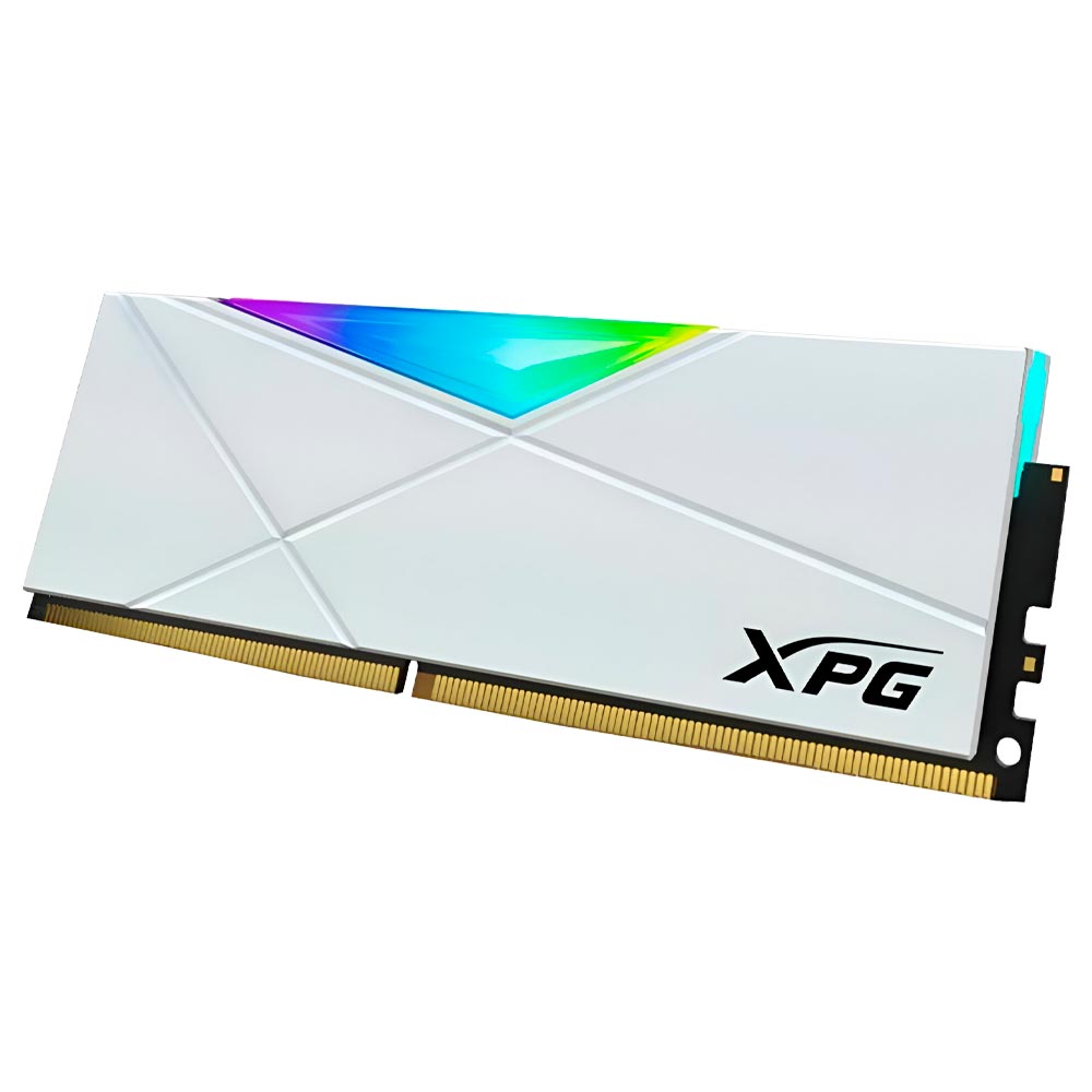 Memória RAM ADATA XPG Spectrix D50 DDR4 8GB 3200MHz RGB - Branco (AX4U32008G16A-SW50) 