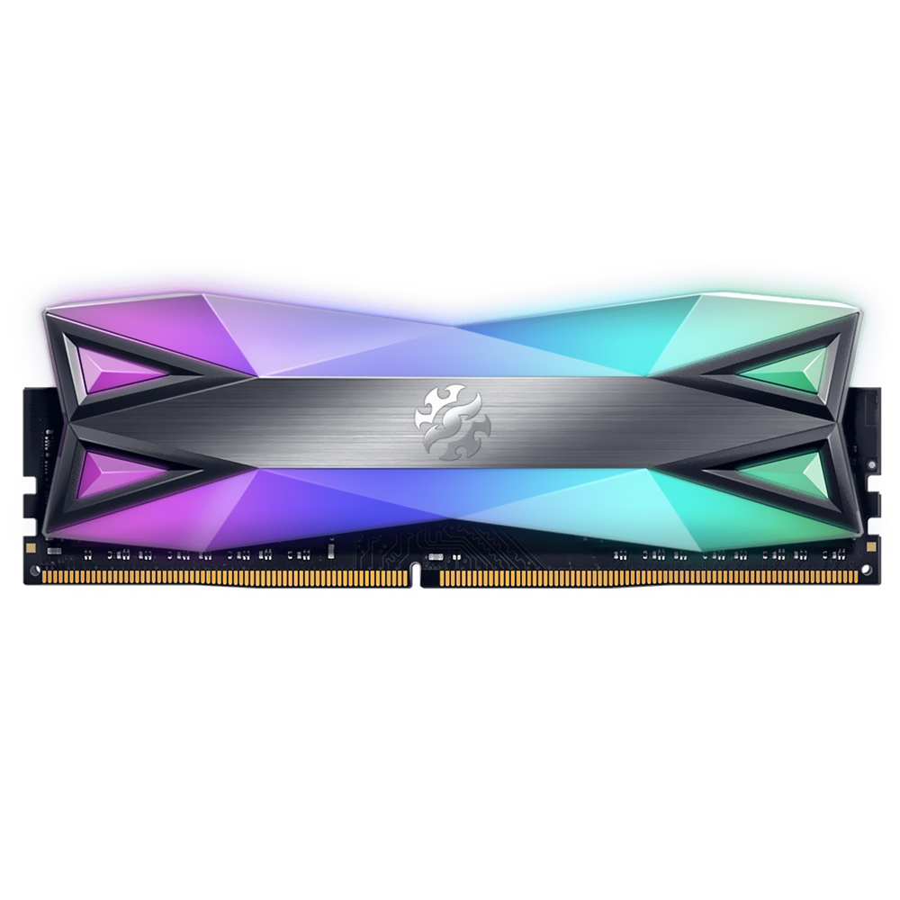 Memória RAM ADATA XPG Spectrix D60G DDR4 16GB 3200MHz RGB - Cinza (AX4U320016G16A-ST60)