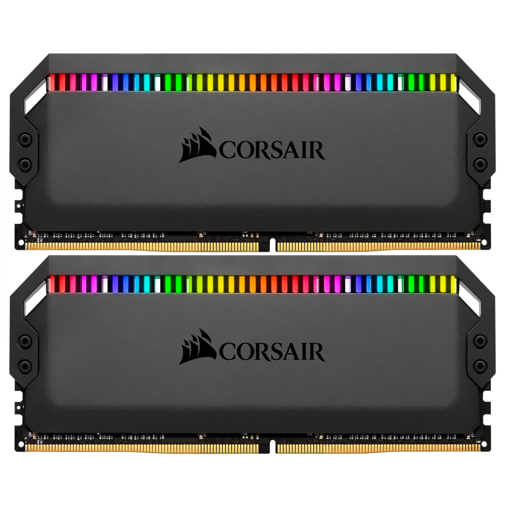 Memória RAM Corsair Dominator Platinum DDR4 32GB (2x16GB) 3600MHz RGB - Preto (CMT32GX4M2C3600C18)