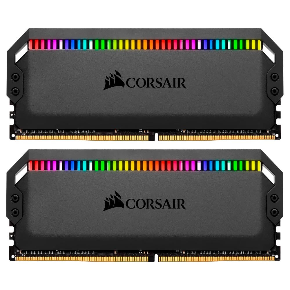 Memória RAM Corsair Dominator Platinum DDR4 32GB (2x16GB) 3600MHz RGB - Preto (CMT32GX4M2D3600C18) 