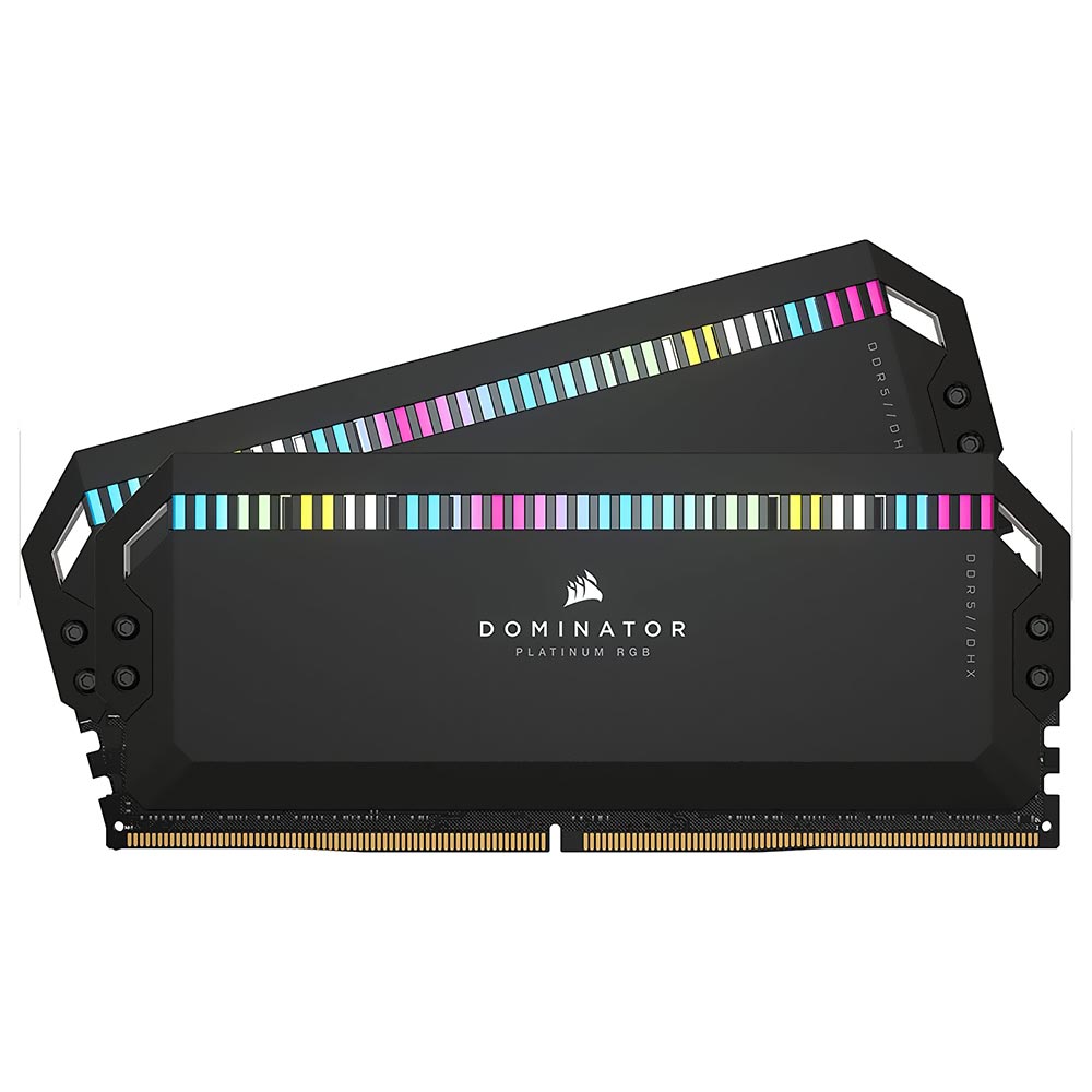 Memória RAM Corsair Dominator Platinum DDR5 32GB (2x16) 5200MHz RGB - Preto (CMT32GX5M2B5200C40)