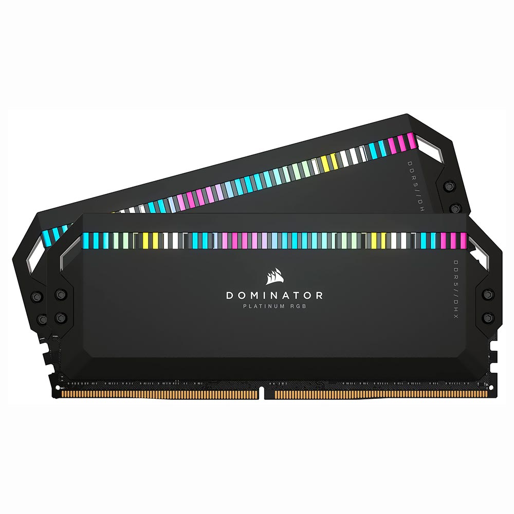 Memória RAM Corsair Dominator Platinum DDR5 32GB (2X16GB) 6000MHz RGB - Preto (CMT32GX5M2E6000C36)
