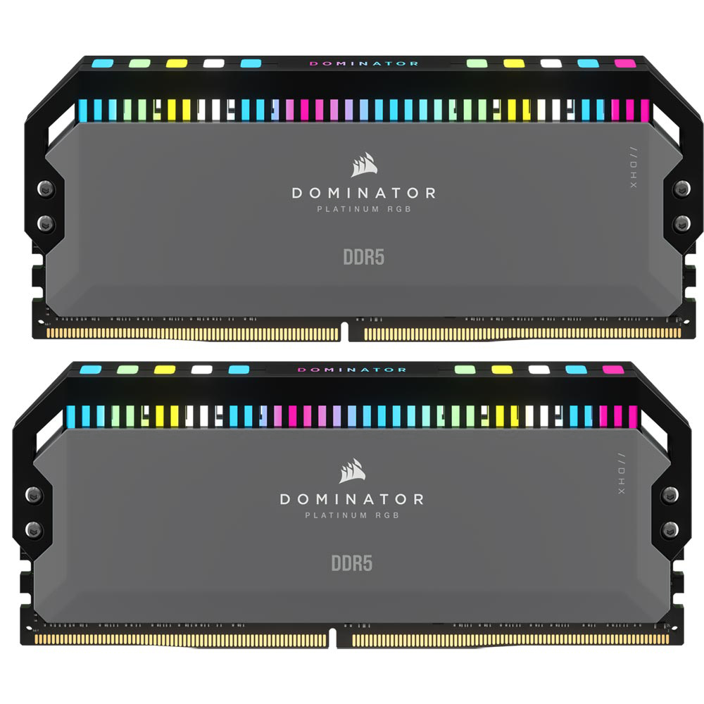 Memória RAM Corsair Dominator Platinum RGB DDR5 32GB (2x16GB) 5600MHz - Cinza (CMT32GX5M2B5600Z36)